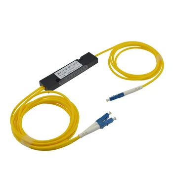 

Free Shipping 1310/1550nm Dual Window 50/50 Ratio LC/UPC ABS Box Type 1x2 FBT Coupler 1*2 FBT FIber Optic Splitter