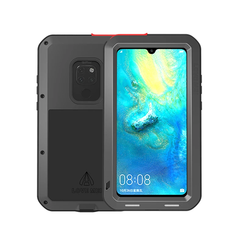 Armor Metal Case For Huawei Mate 20 Lite Soft Silicone Tempered Glass 360 Full Body Cover Pro 8 9 10 | Мобильные телефоны и