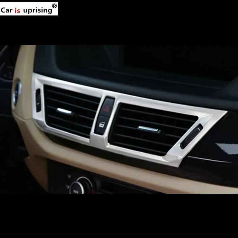 

Car styling for BMW X1 E84 interior refit accessory Central CD control panel decorate Central tuyere frame accessory