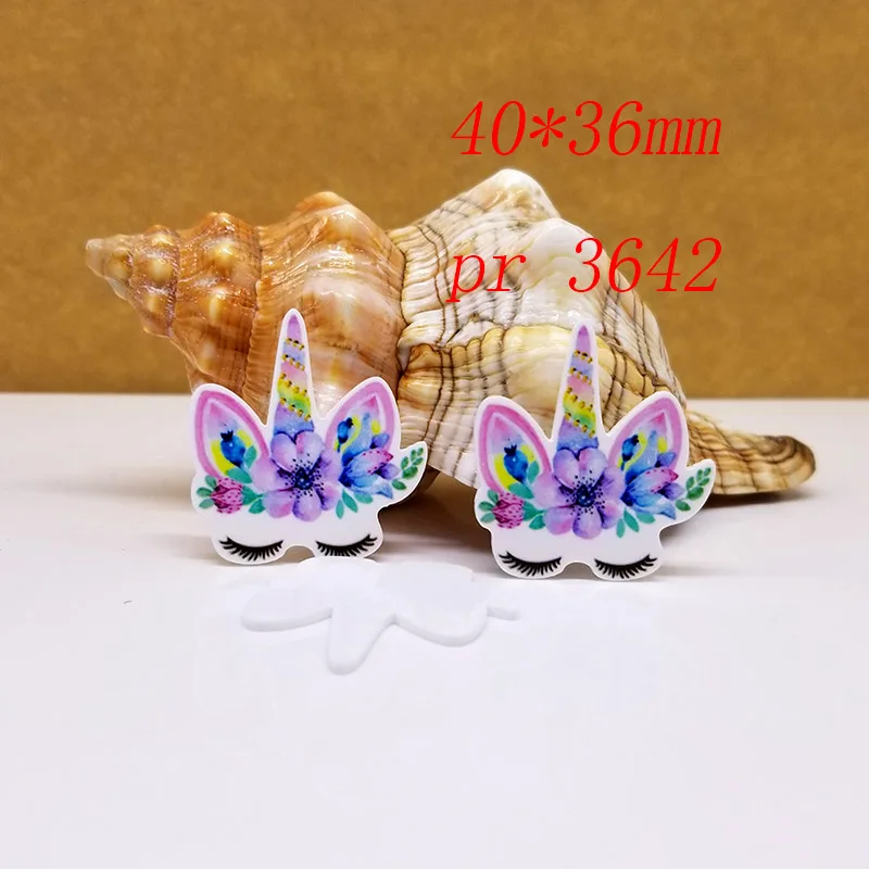 3642 30 шт мультфильм персонаж плоское украшение из смолы pr 3643 - Цвет: 3642