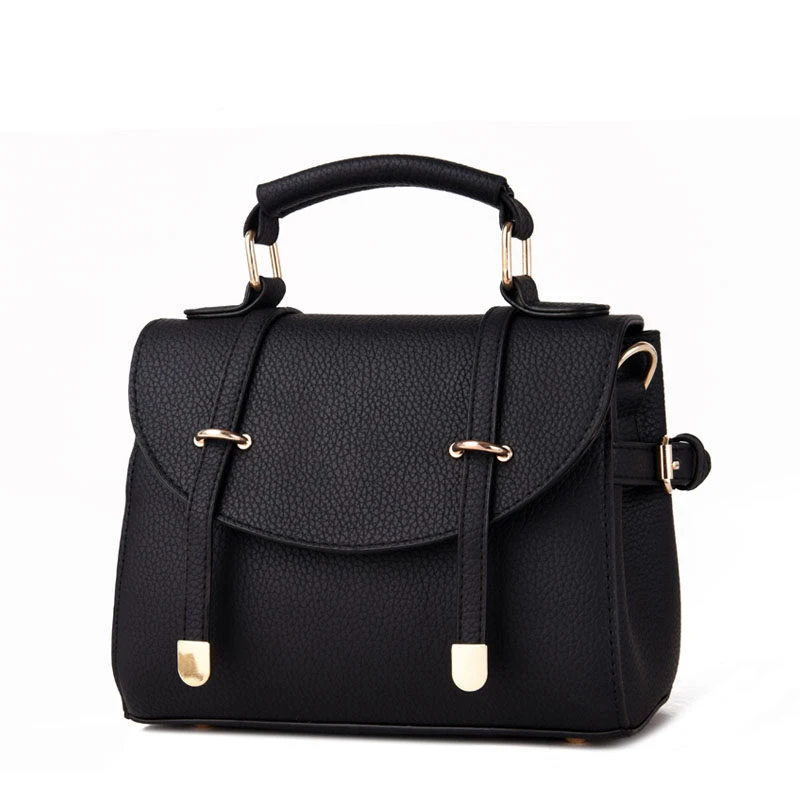 Two Belt Buckle Ornament Ladylike font b Handbag b font Japan And Korean Style Designer Small