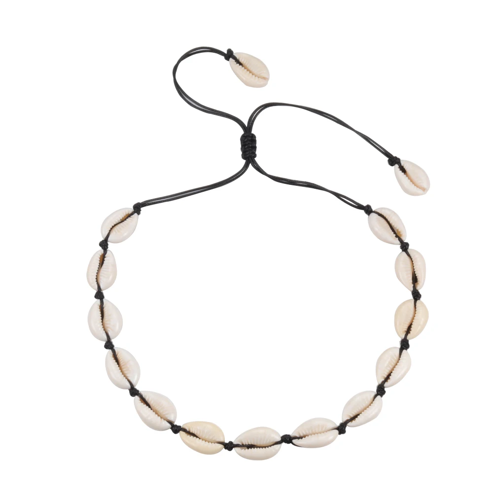 Натуральное белое ожерелье с подвеской в виде раковины для женщин, ювелирное ожерелье, богемское короткое ожерелье, ожерелье для женщин, женские пляжные подарки - Окраска металла: Style 2