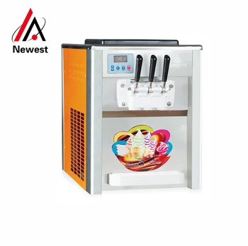 

110V/ 220V THREE Flavors 18L-22L/H Commercial Soft Ice Cream Machine Sweet Ice Cream Maker Ice Cream Maker