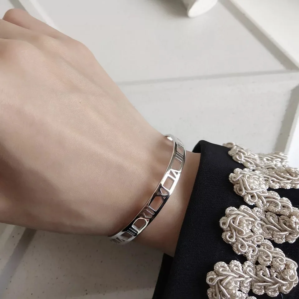 Bangles Bracelets S925 Silver Bracelet Womens Fashion Simple Double-Layer Bead Bracelet Temperament Sweet Style Beads Hand Jewelry LOt