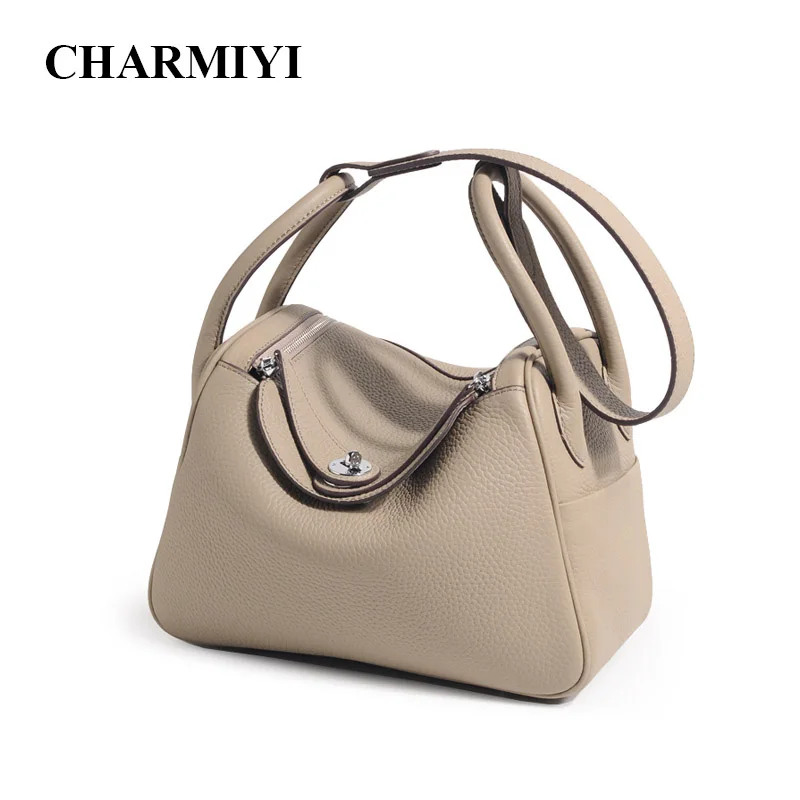 

CHARMIYI Genuine Leather Large Tote Women Messenger Bag Female Fashion Designer Luxury Brand Shoulder Bag Handbag for Women 2019