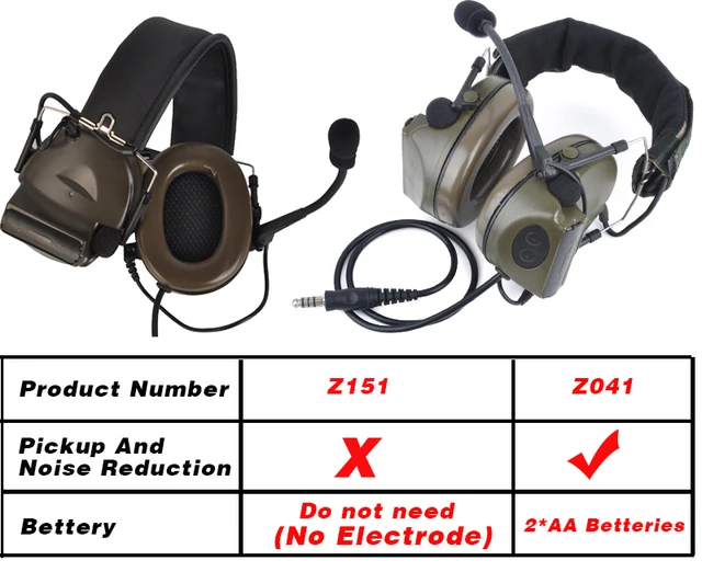 Z-tac Softair Tactical Headphones Military Comtac Ii No
