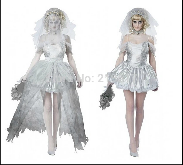 m xxl women vampire zombie dress decadent dark ghost bride styling sexy costumes halloween costumes cosplay for women girl