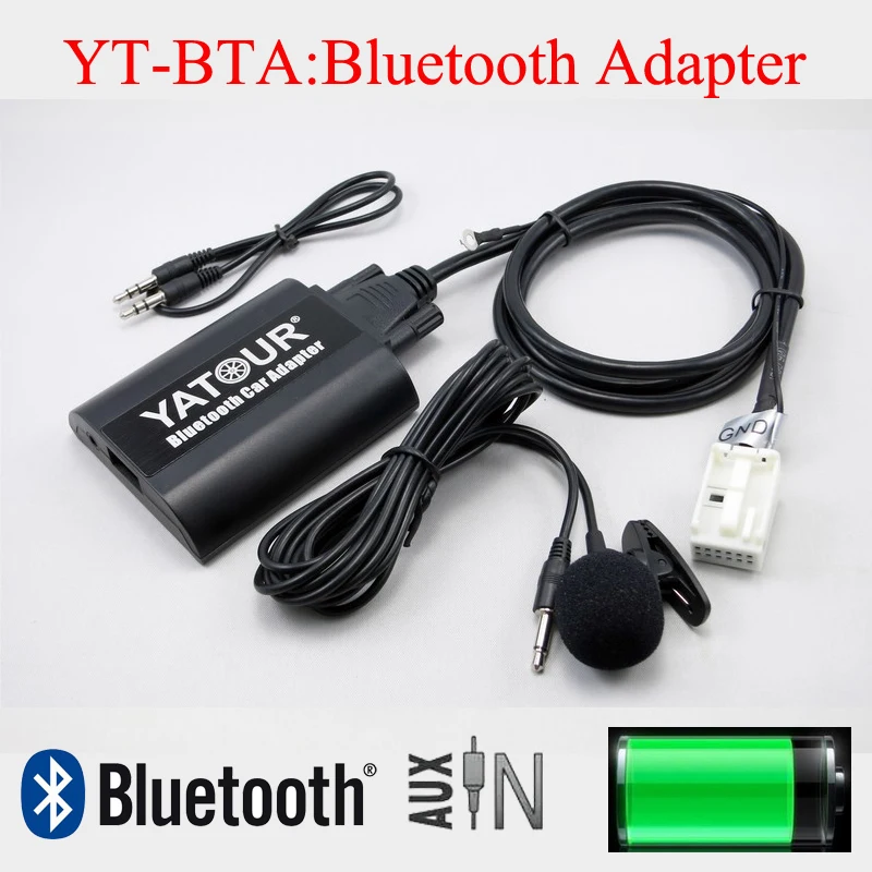 Bluetooth адаптер громкой связи Yatour для VW 12pin Jetta Passat Golf Beetle Tiguan Touareg Fox|yatour bluetooth|yatour