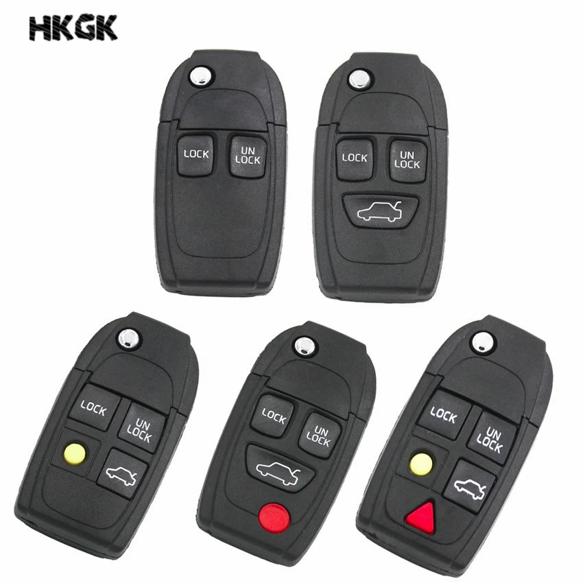 

2 3 4 5 buttons Remote Key Shell key For Volvo C70 S40 S60 S70 S80 S90 V40 V70 V90 XC70 XC9