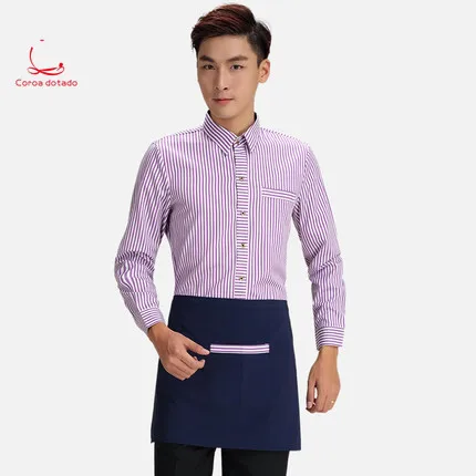 

Hotel waiter work clothes long sleeve blouse western restaurant restaurant hotpot restaurant dining work clothes