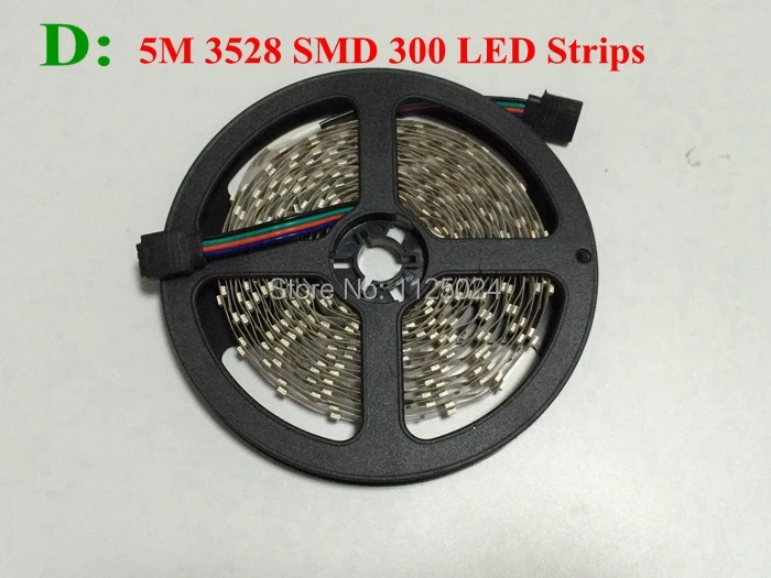 RGB Светодиодная лента 5 м 300Led 3528 SMD 44 Клавиша ИК пульт дистанционного управления 12В