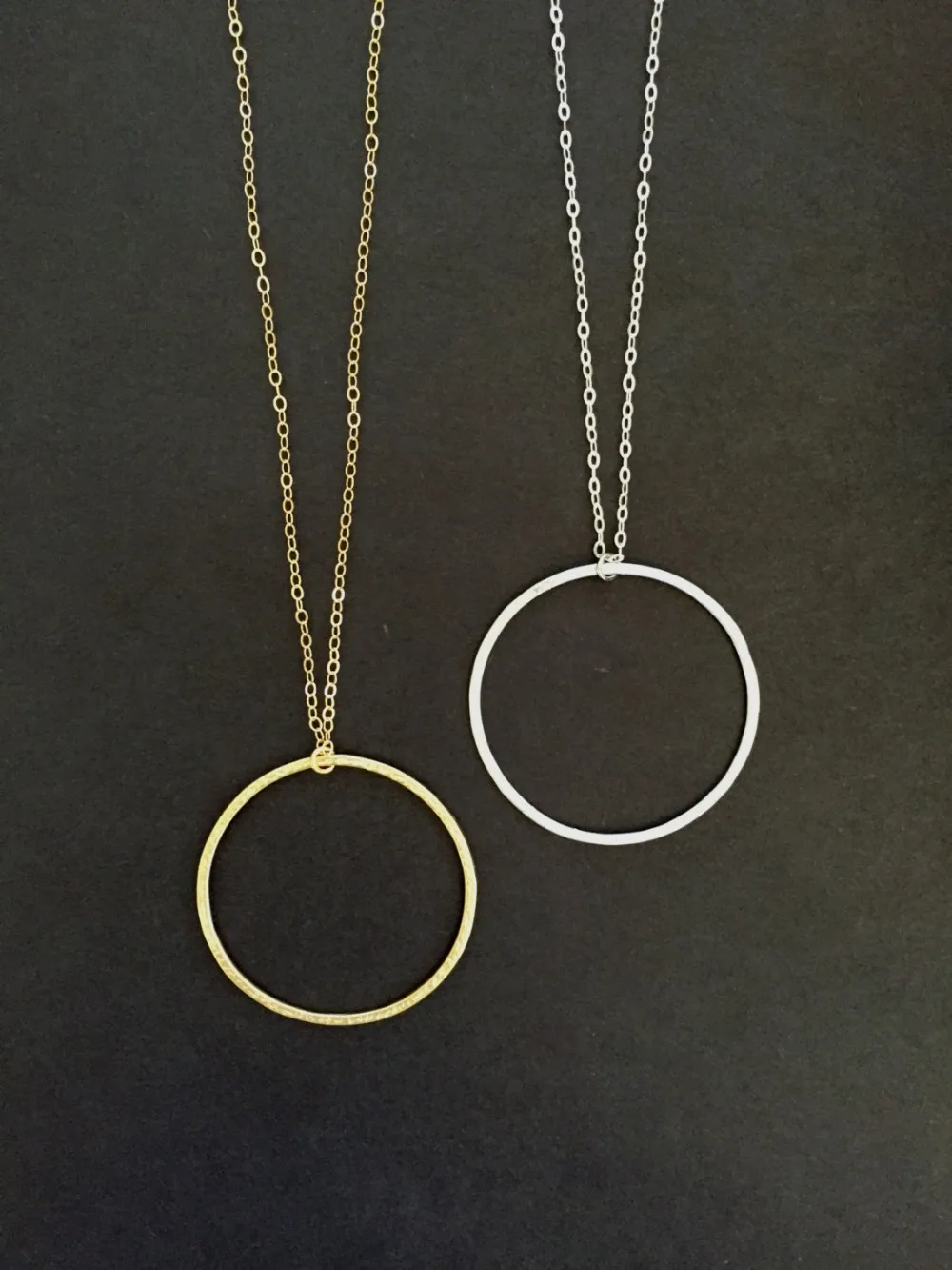 Массивное ожерелье с круглым кулоном длинное ювелирные изделия XL153|necklace jewelry|circle