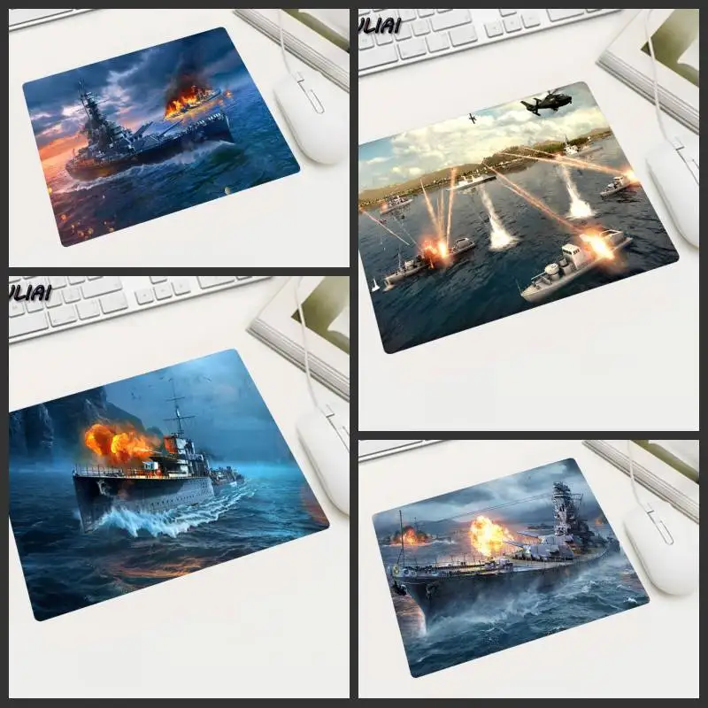 

XGZ DIY New Customize Game World of Warship Laser Mouse Pad Rubber Mat for Optical Mice Gaming Notebook PC Mats Gift Laptop