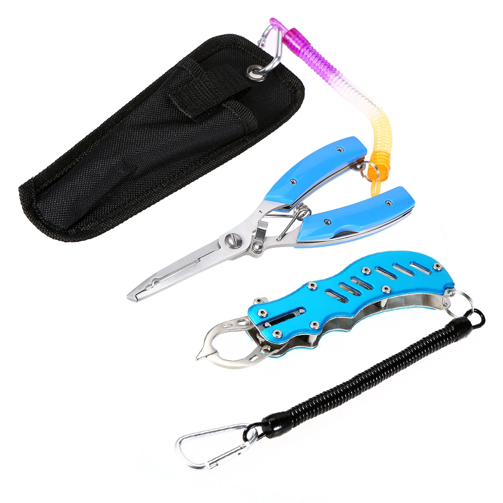 Fishing Lip Gripper Pliers Set Hook Remover Mini Fish Gripper Pliers