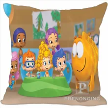 На заказ Наволочка Bubble Guppies квадратный Подушка на молнии Обложка распечатать ваши фотографии 20x20 см, 35x35 см(одна сторона) 180117#88