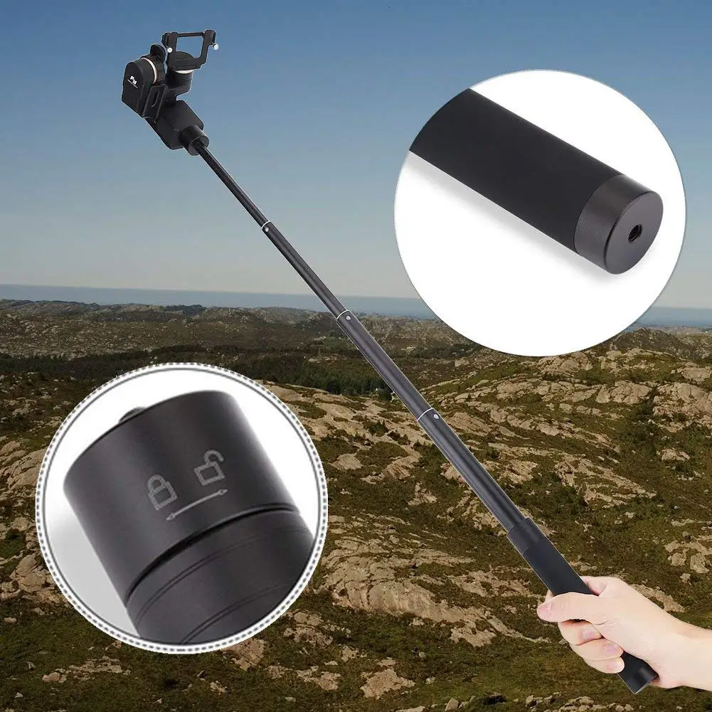 

Adjustable Extension Rod Handheld Gimbal Stabilizer Carbon Fiber Pole Bar Telescopic Monopod For G5 WG2