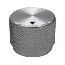 Высокое качество Алюминий регулятор громкости Ручка потенциометра Мощность регулятор для усилителя 20x15 мм-Серебристый