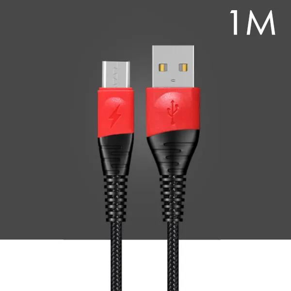 ACCEZZ Micro USB кабель для быстрой зарядки для Xiaomi Redmi Note 5 Pro Android мобильный телефон кабель синхронизации данных usb шнур для зарядки 2 м - Цвет: 1M Black Cable