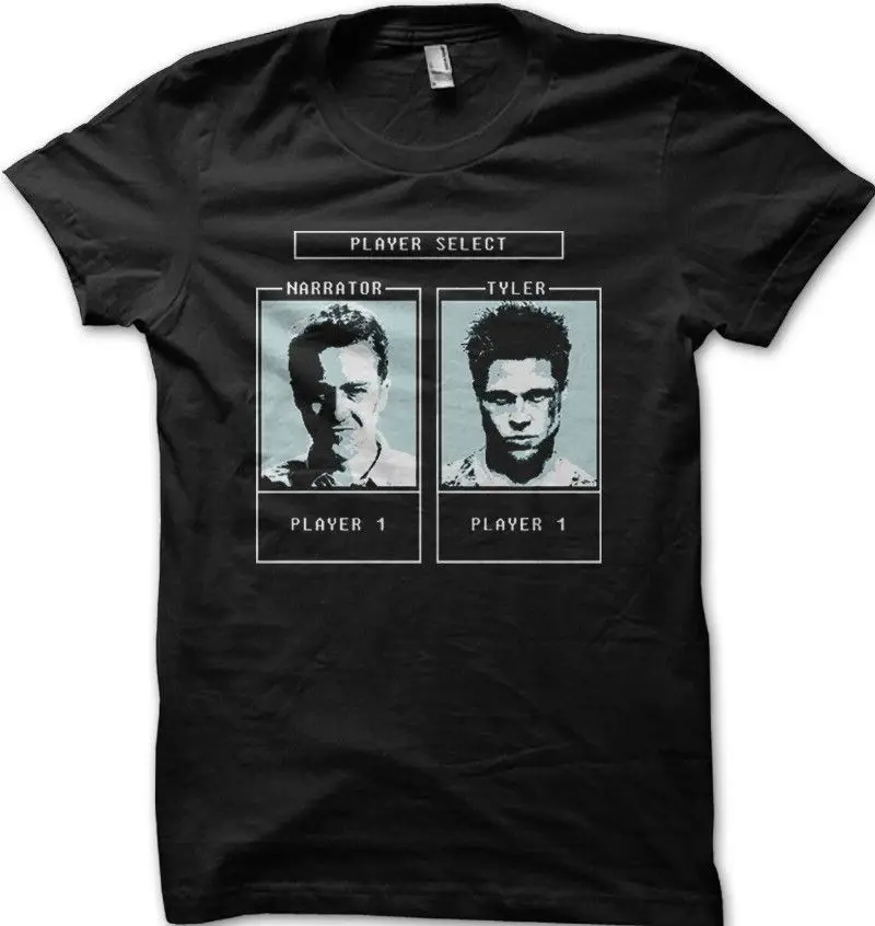 

Fight Club Tyler Durden Character Selection Game T-shirt Men Adult T Shirt Short Sleeve Cotton Different Colours High Quality