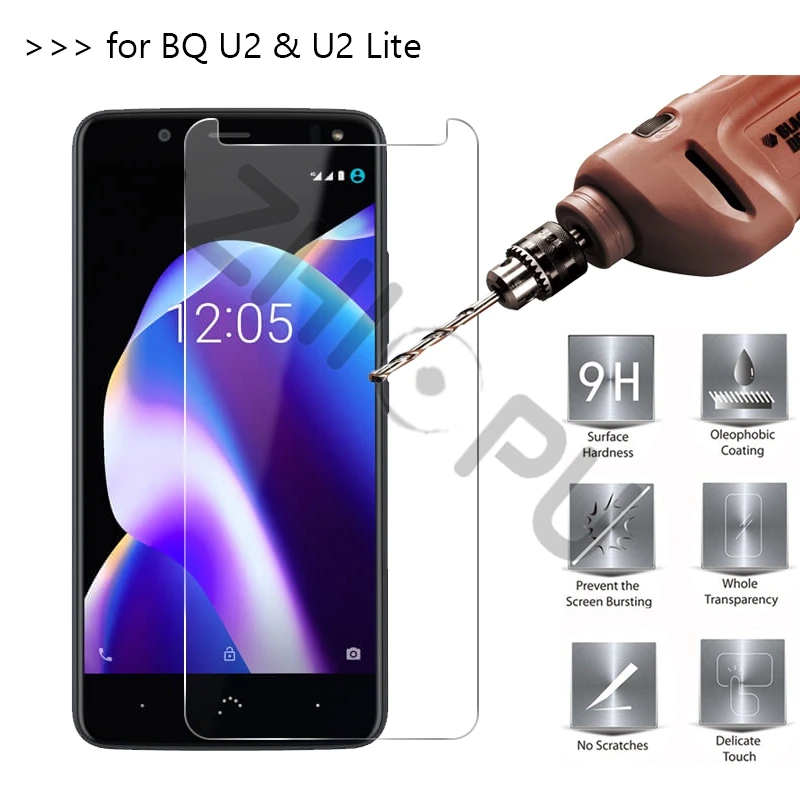 3 шт./лот закаленное Стекло для BQ Aquaris U2 Экран протектор Защитная пленка Lite