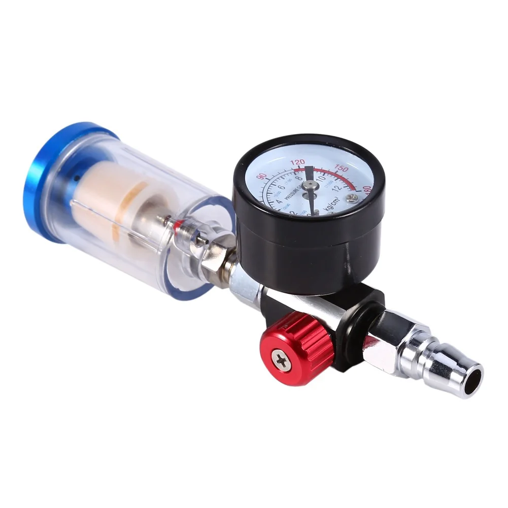 

Air Pressure Reducing Regulator with Gauge Meter Filter for Air Spray HVR88