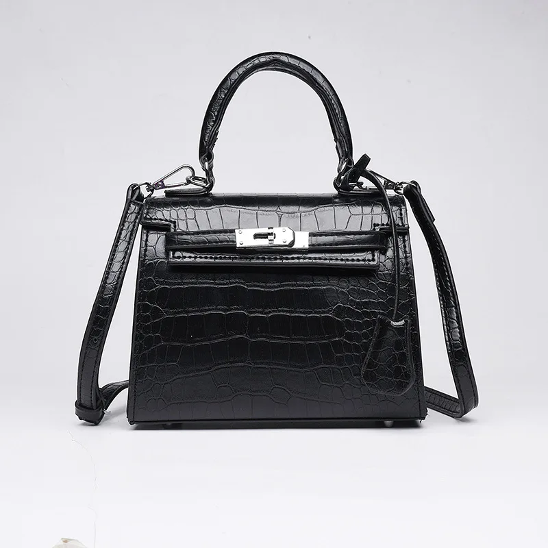 

Crocodile Lock Box Alligator Luxury Handbags Women Crossbody Bags For Designer Shoulder Female Messenger Famou handbag