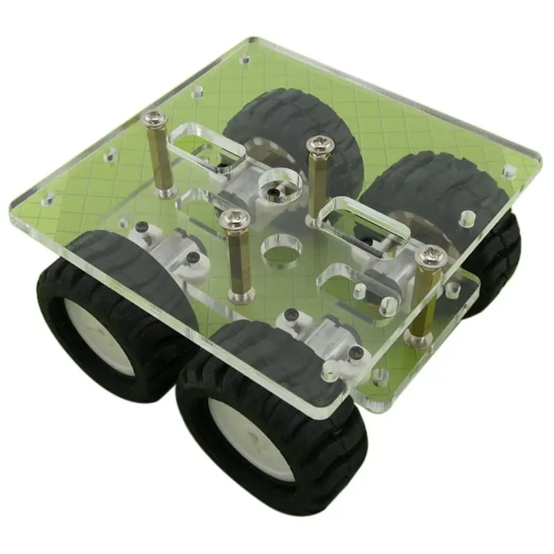 

Premium Quality New Transparent Acrylic N20 4WD 2 Layer Smart Car Chassis Robot DIY Kit
