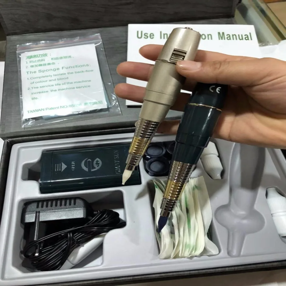 

1 set G8650 Original Taiwan Permanent Makeup Kit Giant sun tattoo Machine G-8650 With Battery Tattoo Machine Complete Tattoo Kit
