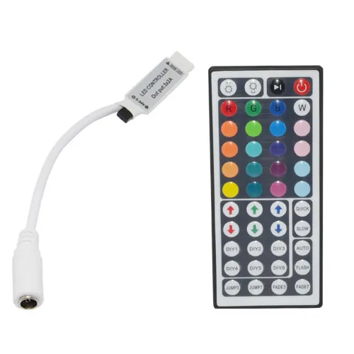 RGB Светодиодная лента 12 в 5050 5 м светодиодный водонепроницаемый свет rgb 44 ключ