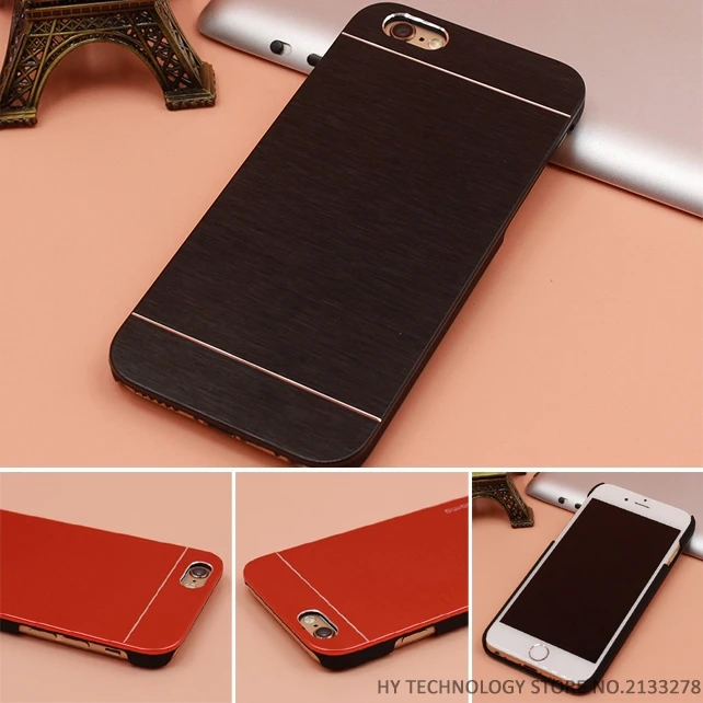 Top Quality Motomo Luxury Metal Brush Gold Case Cover For iPhone 4 4S 5
