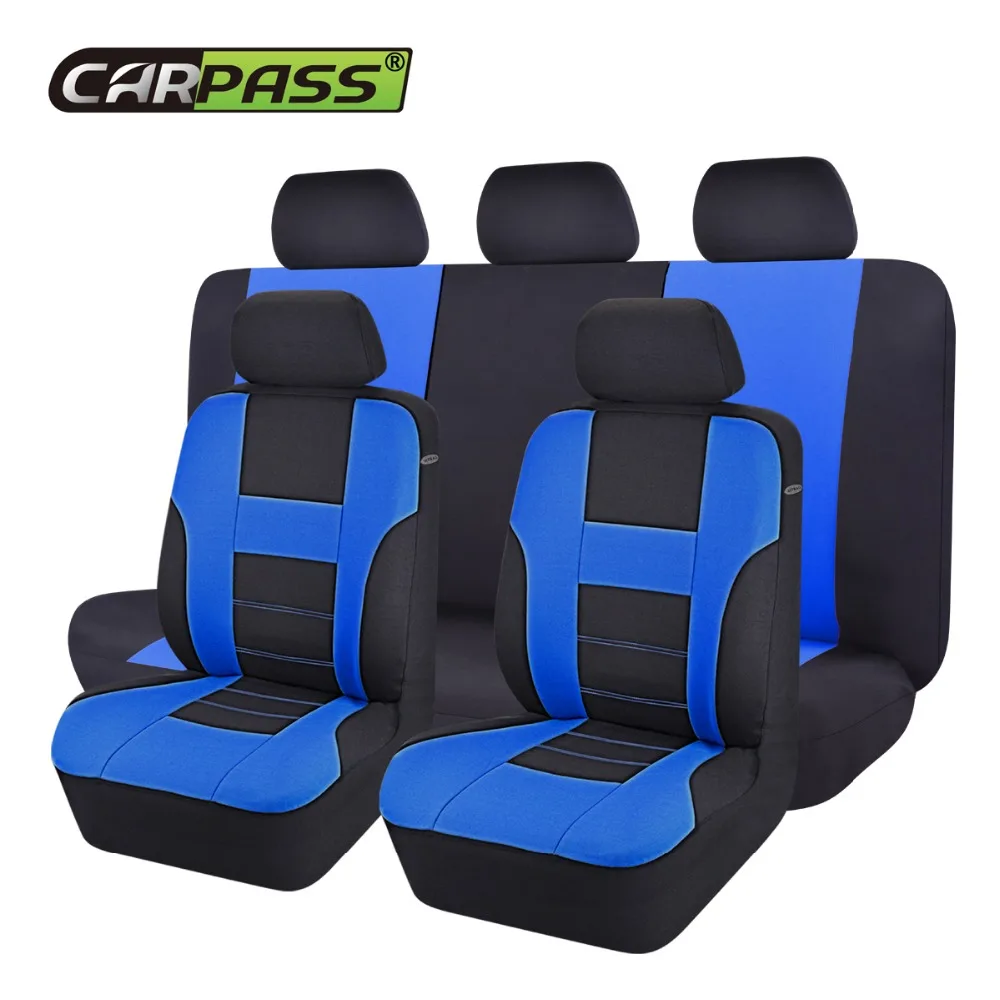 Car pass Brand New Styling Front Rear Car Seat Covers Universal 9