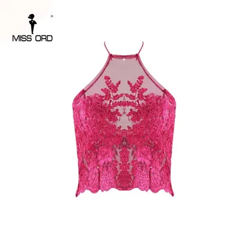 

Free Shipping Missord 2020 Sexy round neck sleeveless halter top FT5103-3