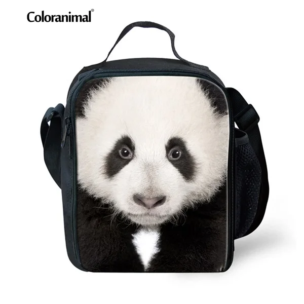 Цветные Милые 3D Животные волк панда Орел сумки для обеда фирменный дизайн Изолированная школьная сумка для пикника для обеда для мальчиков и девочек ланчбоксы - Цвет: 3186G