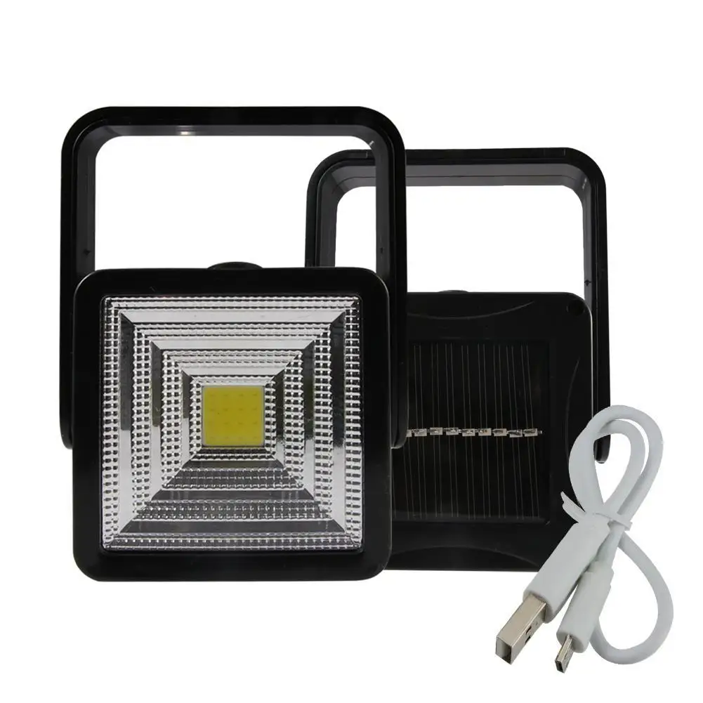 

Bright COB LED Camping Lantern Solar Power Rechargeable Hiking Emergency Light