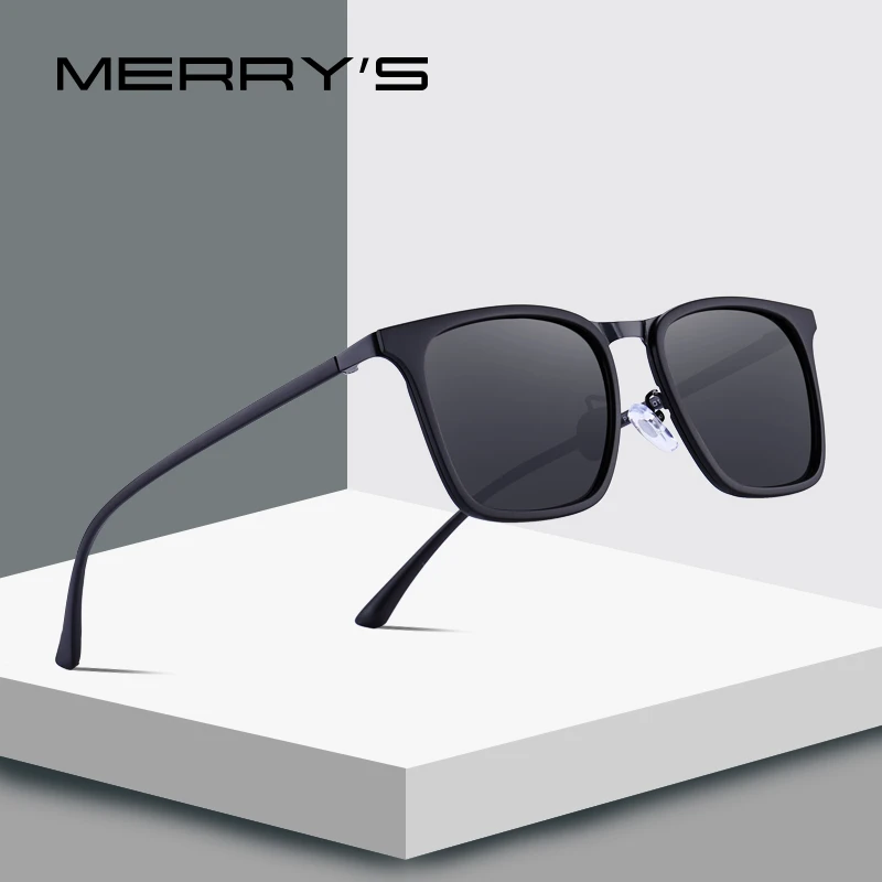 

MERRY'S DESIGN Men Classic Square Polarized Sunglasses For Driving Outdoor Sports Ultra-light Series UV400 Protection S'8131