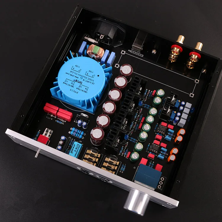 

New HiFi A2-PRO Professional Headphone Amplifier DIY Kit Refer Beyerdynamic A2 AMP With aluminum chassis