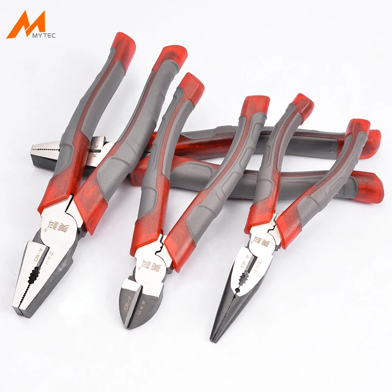 

8'' Professional Multifunction CR-V Pliers Cable Wire Cutter Needle Nose Nipper Jewelry Tools Diagonal Plier