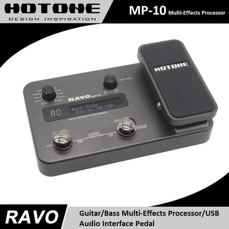 Hotone RAVO MP 10 гитара/бас мультиэффектный процессор/USB аудио интерфейс
