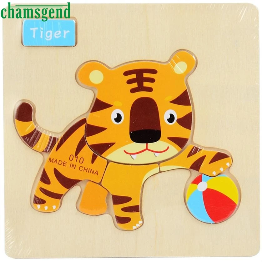 Wooden 3D Dimensional Thicker Puzzle Educational Developmental Kids font b Toy b font M3283