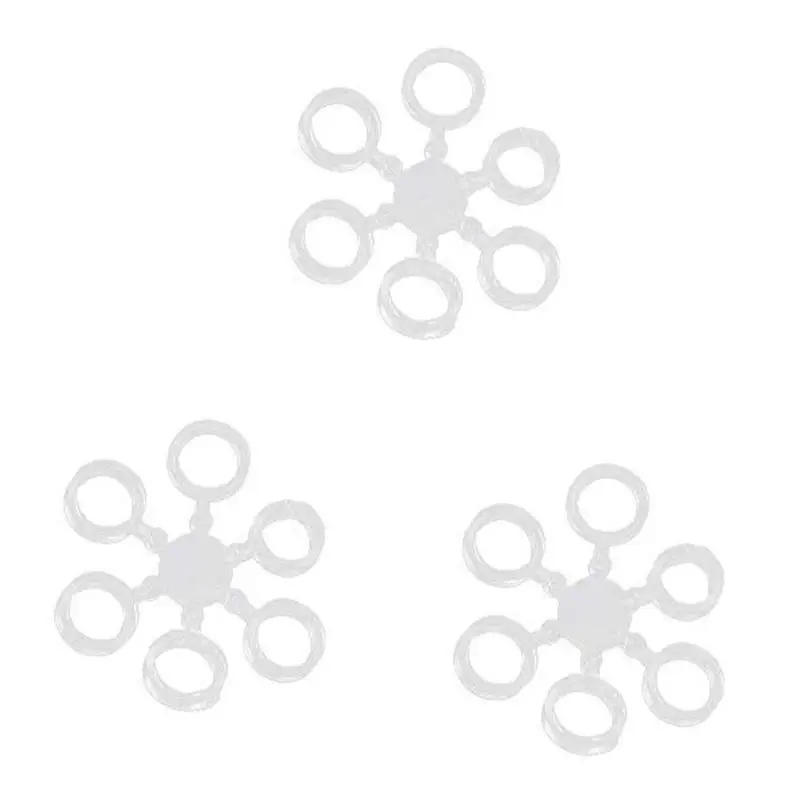 

600Pcs/100set Latex Clear Pellet Bands 10mm Suitable for Carp Coarse Fishing Hair Rigs and Hooks