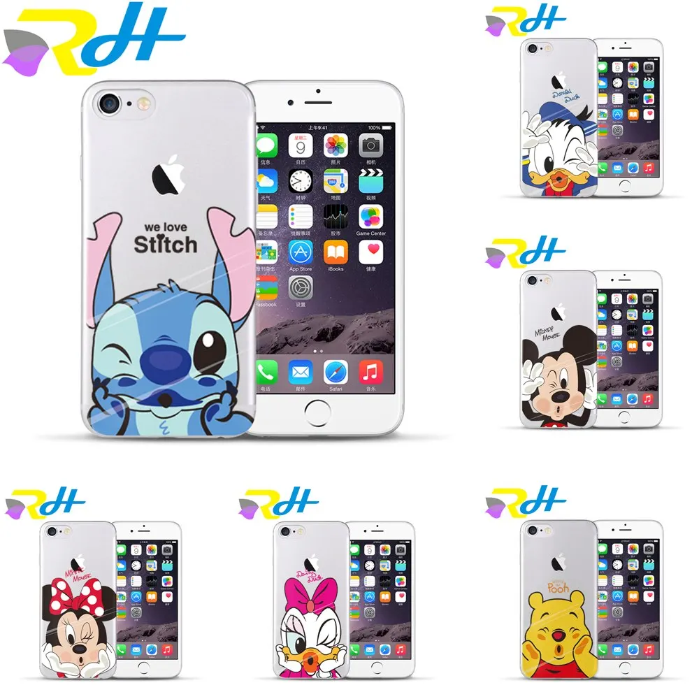 

for Funda iPhone 6 case 5 5S 5C 6S 7 8 Plus Cute Mouse Soft TPU for Cover iPhone 7 Case for Coque Etui iPhone X Xr Xs Max Case