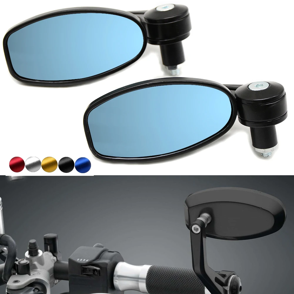 

Motorcycle Scooters Racer Rearview Side View HANDLE BAR END Mirror for KAWASAKI HONDA SUZUKI YAMAHA DUCATI KTM