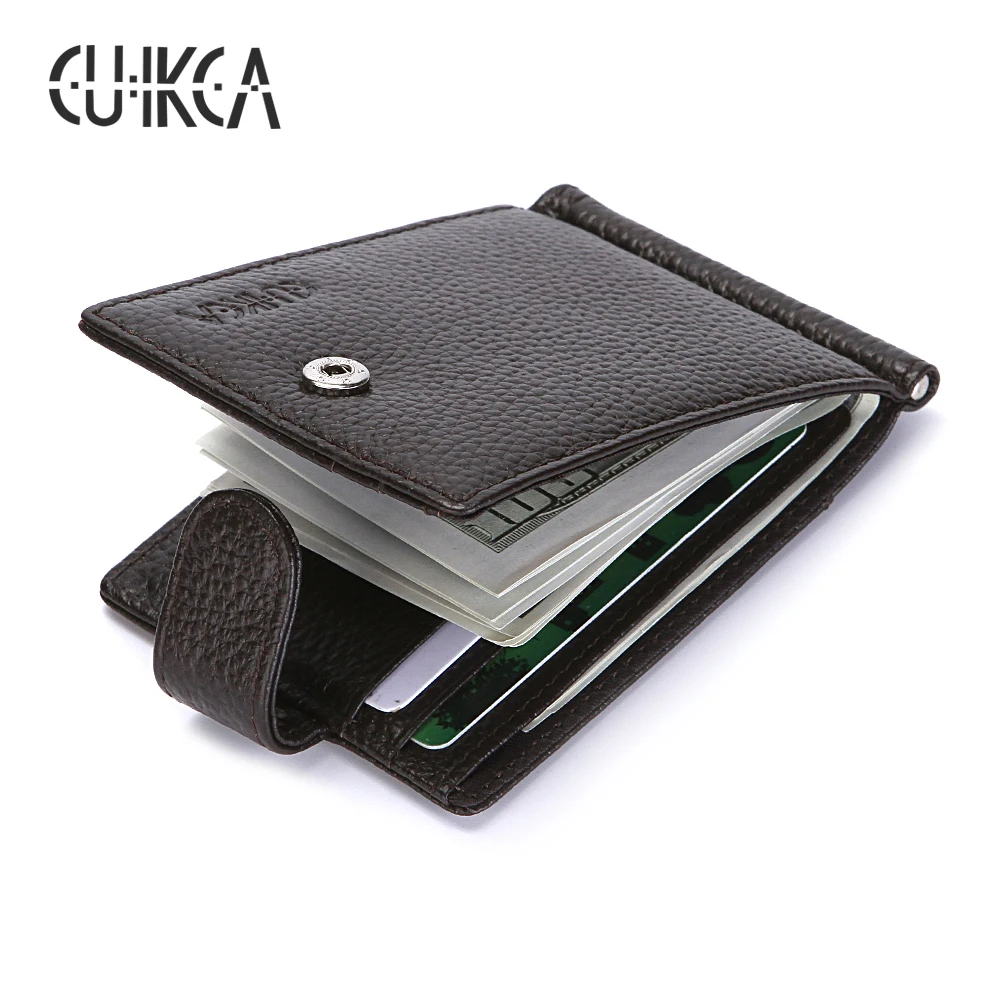 CUIKCA RFID Wallet Genuine Leather Men Wallet Carteira Cowhide font b Money b font font b