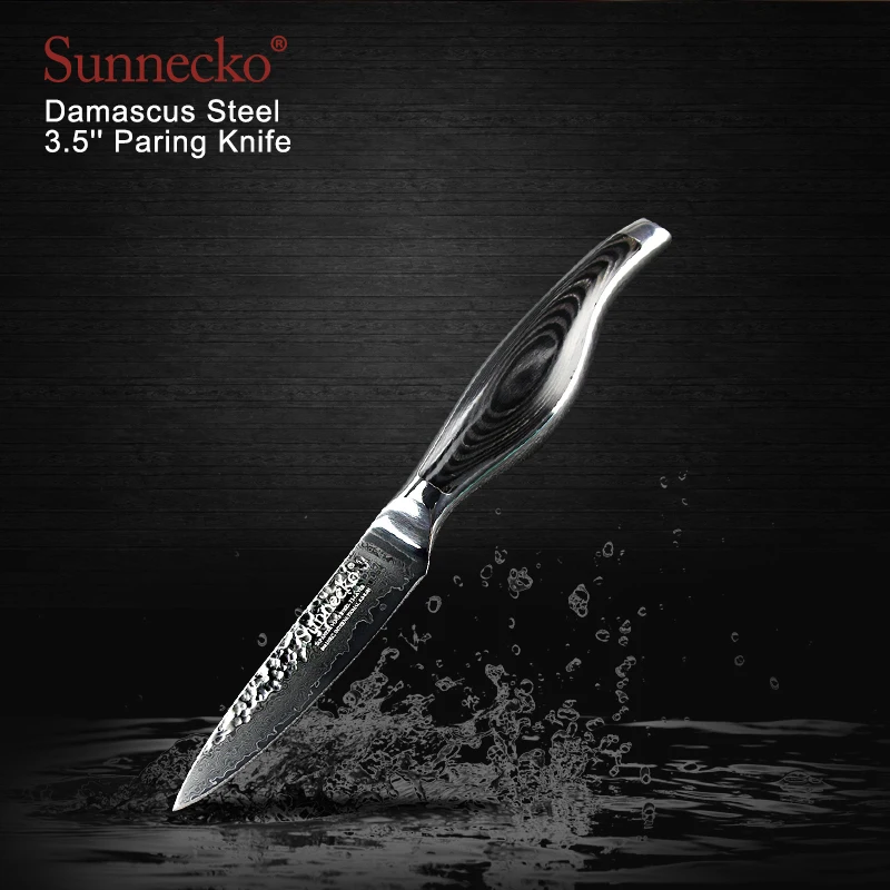 SUNNECKO дамасский шеф повар Santoku обвалочный нож японский VG10 стальные лезвия