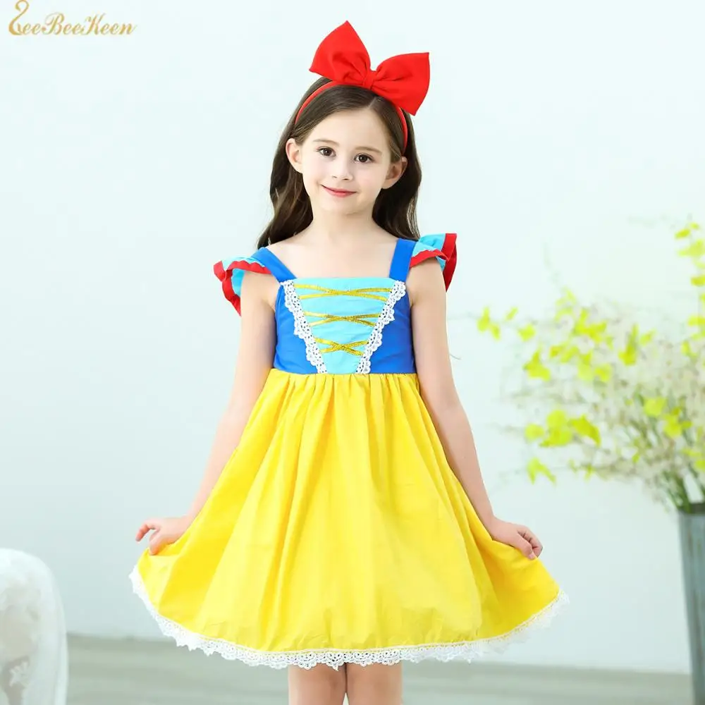

Child Snow White Princess Dress Girls Cosplay Dress Baby Summer Dress Halloween Party Cosplay Costume Anime Dress For Kids