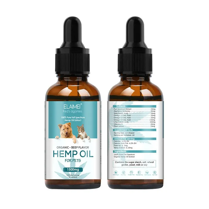 30ML Конопля эфирное масло для собак совместное хип supprt Strengtheens иммунитета домашних