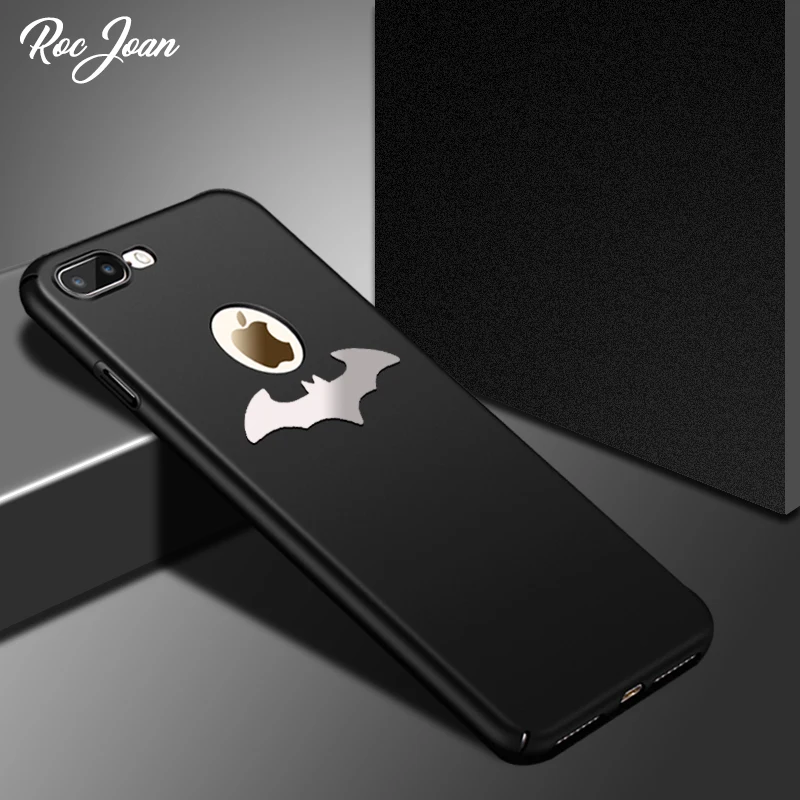 Roc Joan 3D Silver Batman PC Case For IPhone 6 6s Plus / 7 8 X XR XS Max Coque Metal Bat Matte Ultra Thin Fitted Cover |