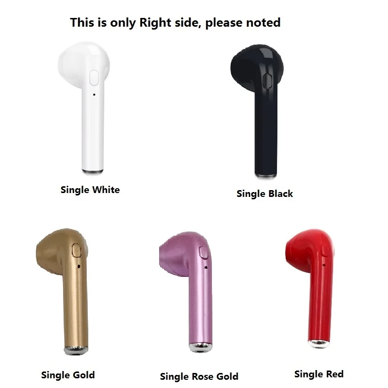 

RBAYSALE Bluetooth I7 Wireless Headphone Single PC Stereo Sound Earphone With Microphone Handfree Call Speaking Music Listening