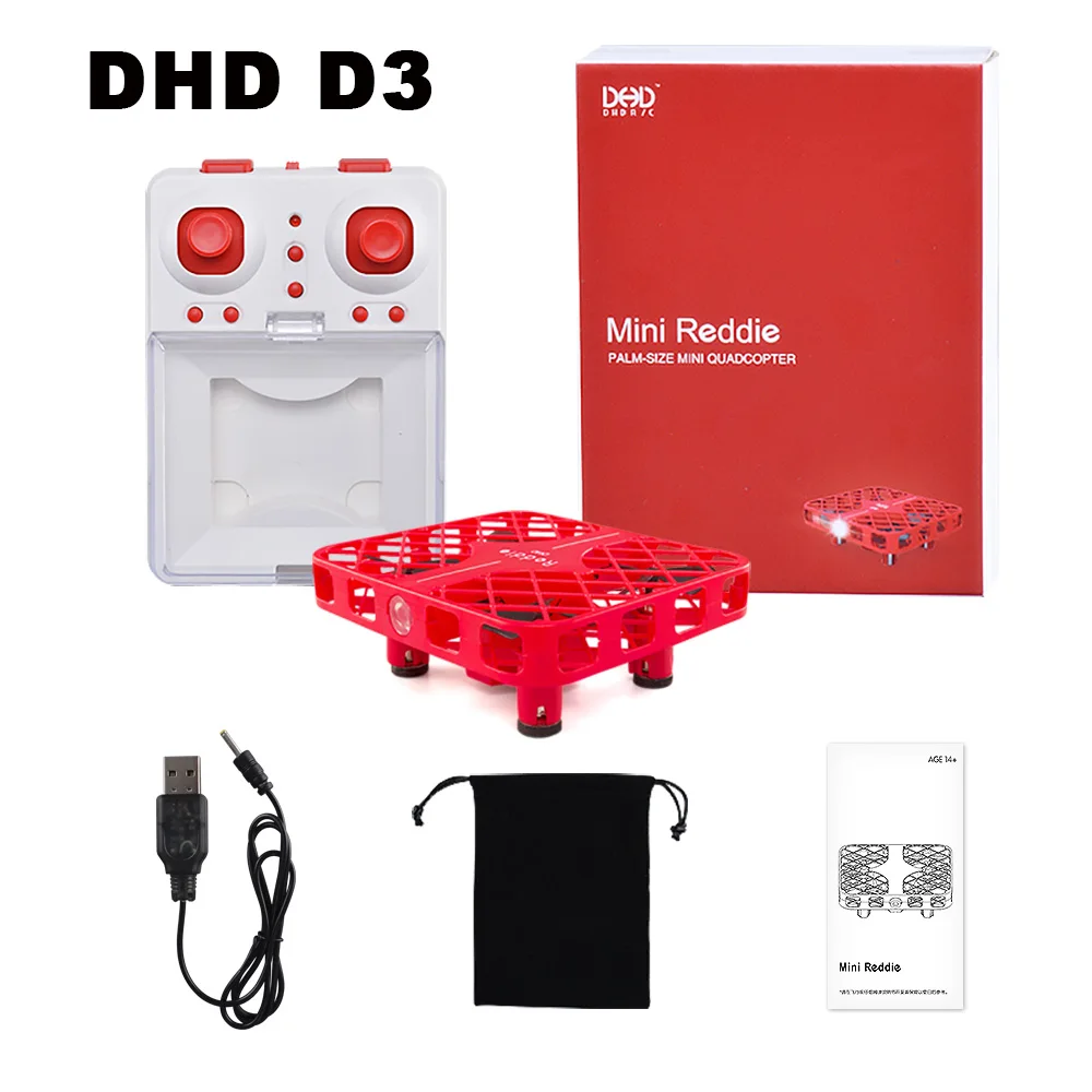 

DHD D3 Mini Mesh Headless Mode RC Drone Quadcopter Helicopter 2.4G 4CH Micro Pocket Gyro Switchable Controller For Kids Toys