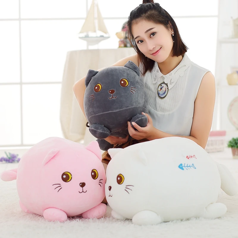 Kawaii Плюшевые игрушки для кошек милый мягкий мультфильм дети игрушки huggable Спящая Подушка на день рождения Рождественский подарок для девочек друзья домашний декор